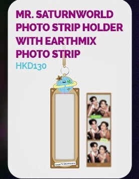 EMH-6 MR. SATURNWORLD PHOTO STRIP HOLDER WITH EARTHMIX PHOTO STRIP