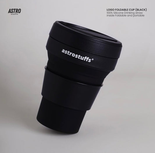 bright AstroStuffs logo folderble cup