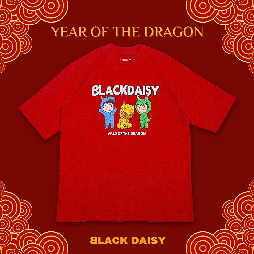 domundi James SU BLACKDAISY 
YEAR OF THE DRAGON tshirt
