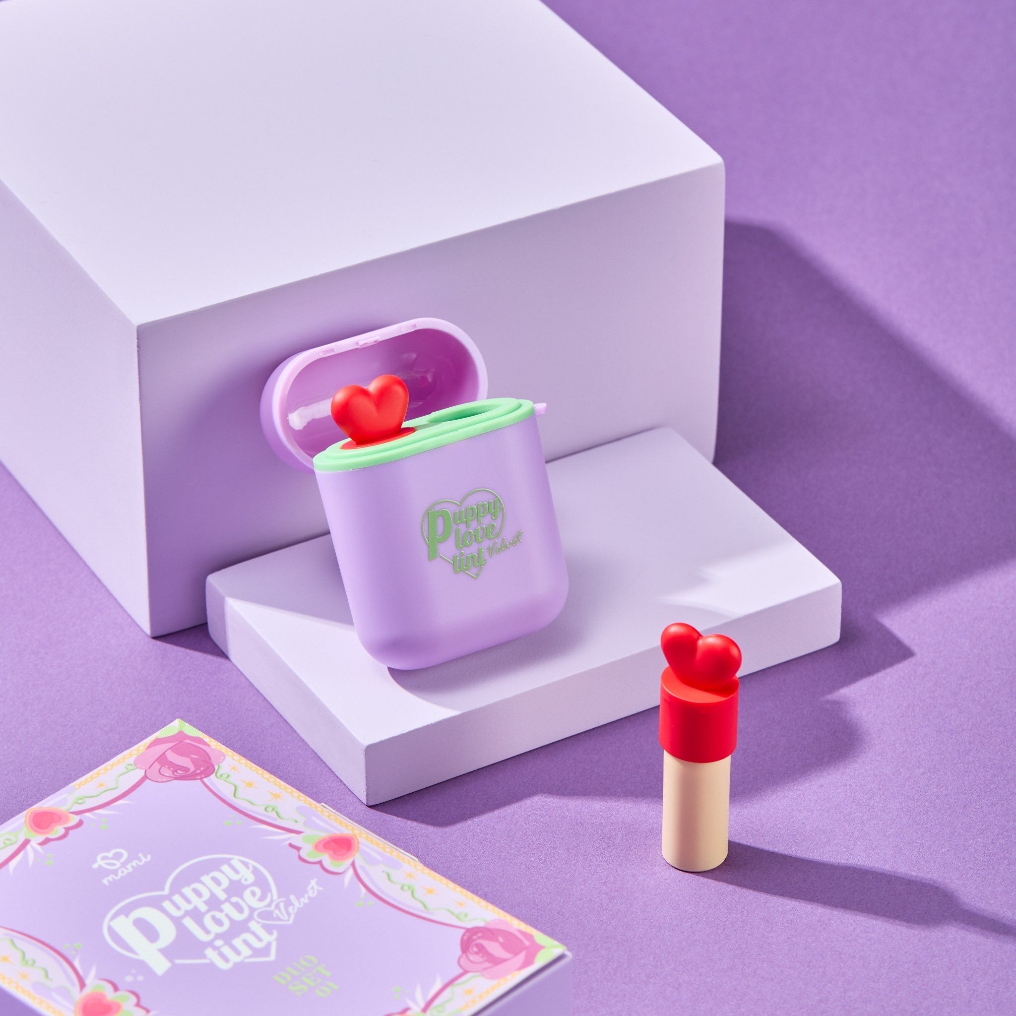 bossnoeul mami puppy love tint velvet Duo Set