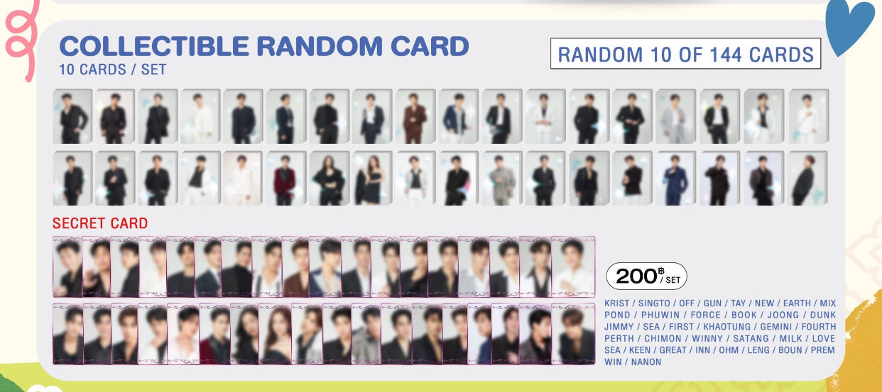 [YbookFair8] COLLECTIBLE RANDOM CARD (RANDOM 10 / 144 CARDS)